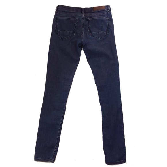 All Saints Spitalfields Curtis Ashby Soft Stretch Cotton Denim Blue Jeans - Picture 2 of 7